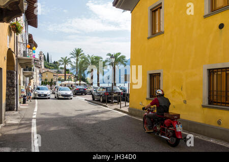 Riva Di Solto, Lago d ' Iseo, Italien Stockfoto