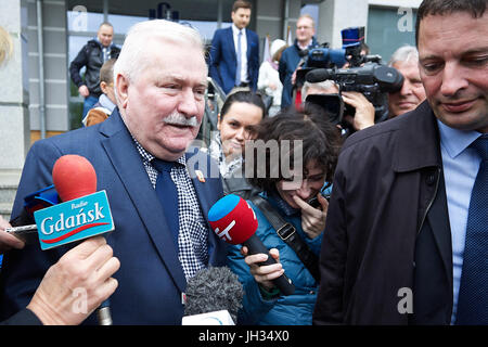 Ehemaliger Präsident von Polen Lech Walesa im Jahr 2015. Stockfoto