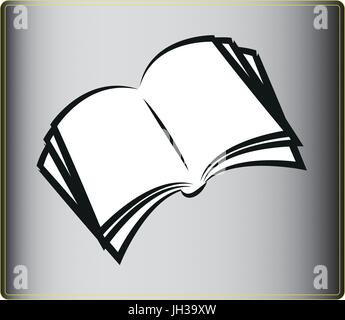 Buch-Symbol öffnen Stock Vektor