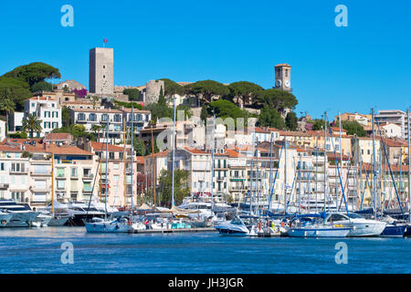 Alten Hafen, Le Suquet, Cannes, Frankreich Stockfoto