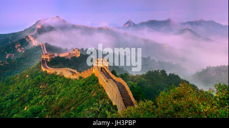 Große Mauer, Jinshanling, Hebei, China Stockfoto