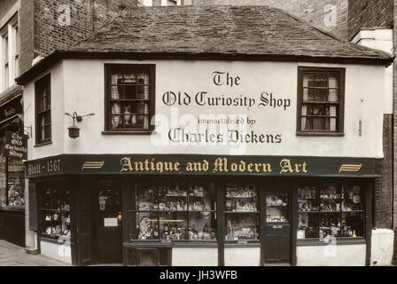 Der alte Neugier Shop, Holborn, London, England. Ca. 80er Jahre Stockfoto