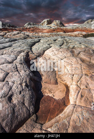 Einem anderen Planeten auf die Erde, weiße Baccara Arizona USA Stockfoto