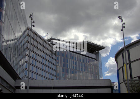 Queen Elizabeth University Hospital, Glasgow fleißiges Lieschen oder Tod Stern hat die unsichere Verkleidung von Grenfell tower fire Drama Disaster Stockfoto