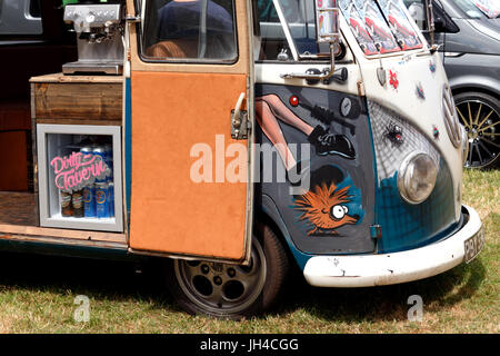 Wohnmobil VW Typ2 bei Camper Jam 2017 Stockfoto