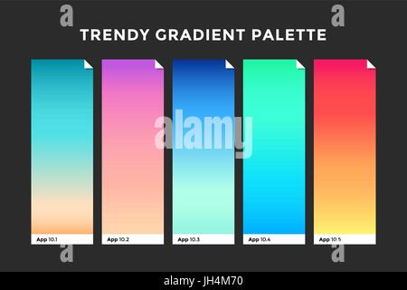 Trendige gradient Farbfelder Stock Vektor