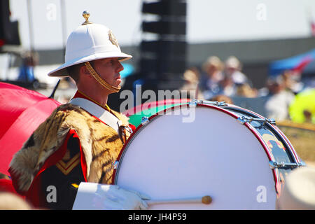 Royal Marines Band Drummer Walmer 2017 Stockfoto