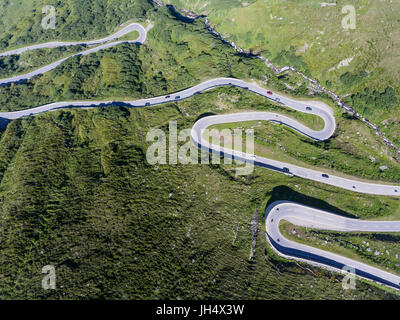 Grimselpass (2164 m) ist ein Schweizer Alpenpass in den Berner Alpen. Stockfoto