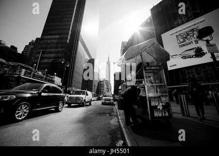 New York - ca. März 2016 - in den Straßen von New york Stockfoto