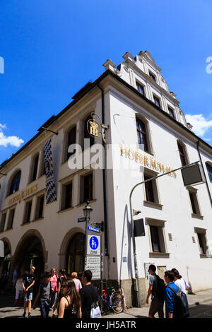 Hofbräuhaus, München, Bayern, Deutschland Stockfoto