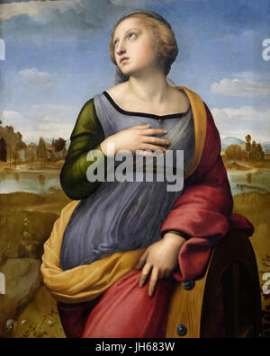 Heilige Katharina von Alexandrien, ca. 1507 - Raffael (Raffaello Santi) Stockfoto