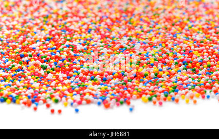 Bunte Zucker Streusel-Regenbogen farbig Stockfoto