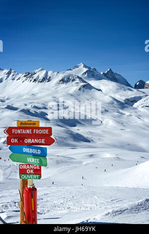 Naturpark der Vanoise in der Nähe von Val d ' Isere, Frankreich Stockfoto