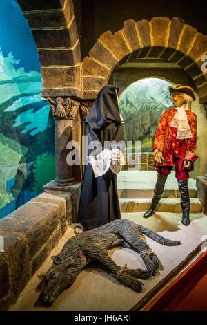 DER MENSCHENFRESSER VON GEVAUDAN, (43), HAUTE-LOIRE, REGION AUVERGNE RHONE ALPES, FRANKREICH Stockfoto