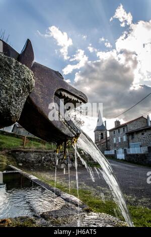 DER MENSCHENFRESSER VON GEVAUDAN, (43), HAUTE-LOIRE, REGION AUVERGNE RHONE ALPES, FRANKREICH Stockfoto