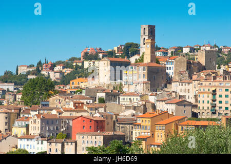 Blick auf Grasse, Côte d ' Azur, Frankreich Stockfoto