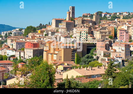 Blick auf Grasse, Côte d ' Azur, Frankreich Stockfoto