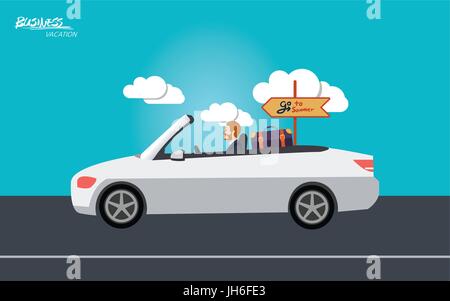 Minimale flache Charakter der Wirtschaft Urlaub Konzept Illustrationen Stock Vektor