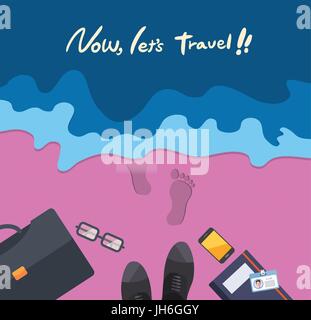 flache Charakter nehmen wir Abschied Designkonzept Stock Vektor