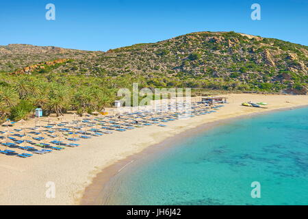 Vai Beach, Kreta, Griechenland Stockfoto