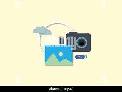 Satz von flachen Illustration Design-Business-Konzept Stock Vektor