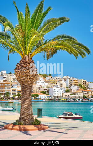 Promenade in Sitia, Kreta, Griechenland Stockfoto