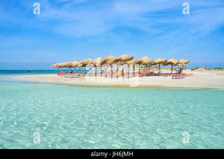 Strand von Elafonissi, Kreta, Griechenland Stockfoto