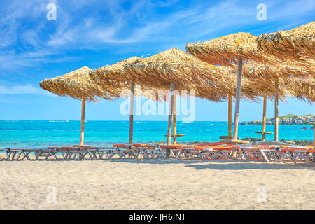 Strand von Elafonissi, Kreta, Griechenland Stockfoto