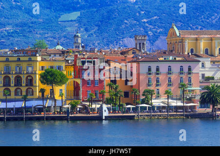 Stadt von Riva Del Garda am Gardasee, Italien Stockfoto