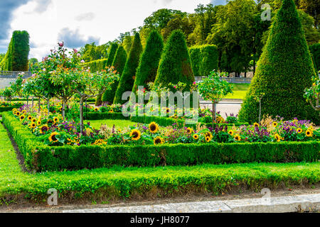 Die gepflegten Gärten des Parc de Saint-Cloud Stockfoto