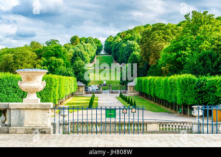 Die gepflegten Gärten des Parc de Saint-Cloud Stockfoto