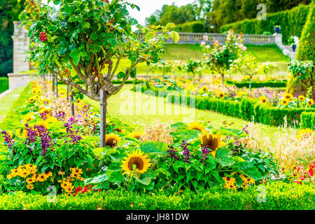 Die gepflegten Gärten des Parc de Saint-Cloud Stockfoto