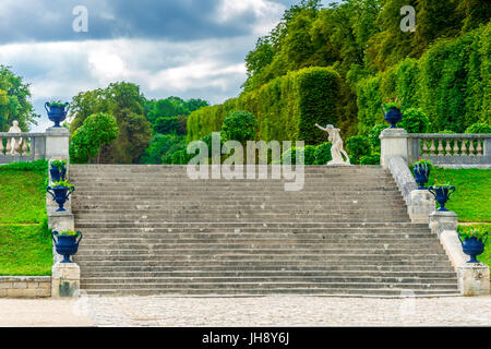 Die gepflegten Gärten des Parc de Saint-Cloud Stockfoto