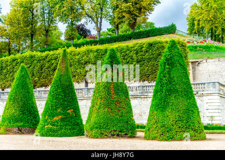 Die gepflegten Gärten des Parc de Saint-Cloud Stockfoto