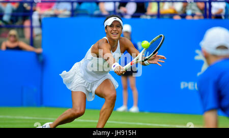 Heather Watson (GB) spielen an der Aegon International, Eastbourne 2017 Stockfoto