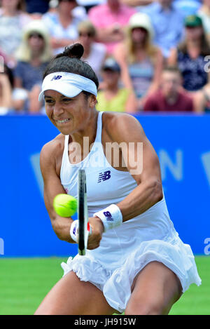 Heather Watson (GB) spielen an der Aegon International, Eastbourne 2017 Stockfoto