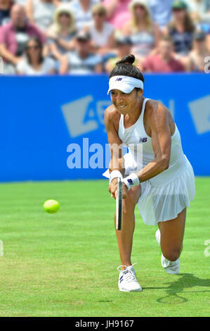 Heather Watson (GB) spielen an der Aegon International, Eastbourne 2017 Stockfoto