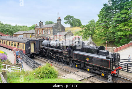 Goathland Bahnhof Bahnhof in North Yorkshire auf der North Yorkshire Moors Railway Stockfoto