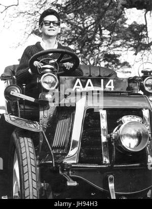 Roy Orbison in Panhard Levassor bei Besuch in National Motor Museum Beaulieu Stockfoto