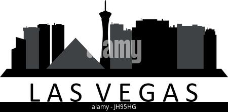 Skyline von Las vegas Stock Vektor