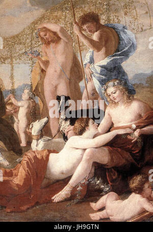 Nicolas Poussin - das Reich der Flora (Detail) - WGA18281 Stockfoto