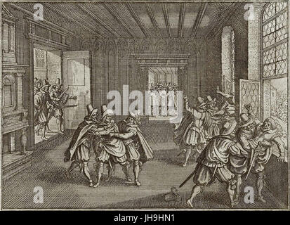 Prager.Fenstersturz.1618 Stockfoto