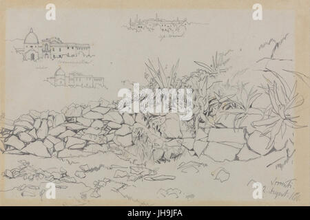 Edward Lear - Sorrent, 2. August 1838- Stockfoto