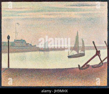 Georges-Pierre Seurat - Kanal bei Gravelines, Abend- Stockfoto