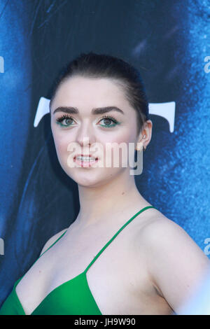 Maisie Williams 12.07.2017 "Game of Thrones" Staffel 7 Premiere statt, bei der Musik CenterAfs Walt Disney Concert Hall in Los Angeles, Kalifornien Foto: Cronos/Hollywood News Bildnachweis: Cronos/Alamy Live News Stockfoto