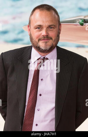 London, UK. 13. Juli 2017. Al Murray kommt für die Weltpremiere des Films Christopher Nolan Dünkirchen am Leicester Square. Foto: Bettina Strenske/Alamy Live-Nachrichten Stockfoto