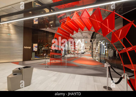 In der Mall von Skandinavien, Solna, Schweden. Stockfoto