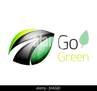 Abstrakten Blatt-Symbol. Abbildung Stockfoto