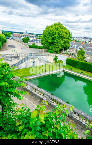 Die gepflegten Gärten des Parc de Saint-Cloud Stockfoto