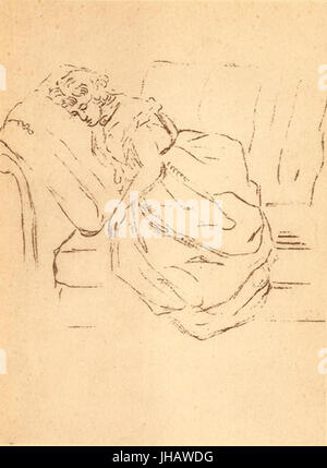 Goethe Christiane Schlafend Wildhunden 1788 Stockfoto